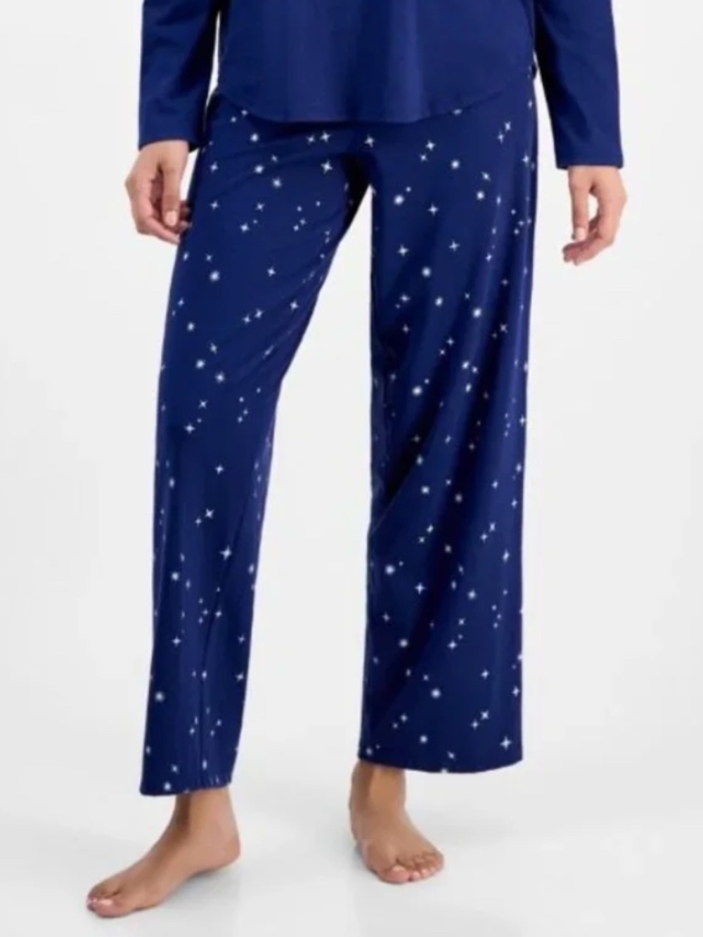 Charter Club Women's Long-Sleeve Jersey Pajama Set